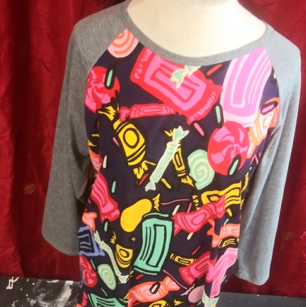 LulaRoe Plus Size Candy Top